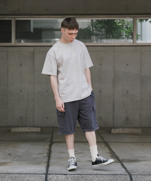 SUPPLIER(サプライヤー)の「SUPPLIER/サプライヤー Vintage Wash Rhinestone Iron Logo Tee 半袖Tシャツ(Tシャツ/カットソー・メンズ・ブラック/グレー・S/XL/L/M)」の8枚目の写真