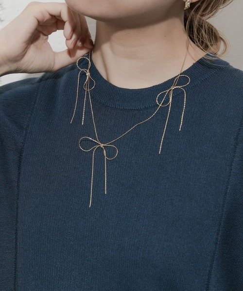 セール】リボンチェーンネックレス（ネックレス）｜SMELLY