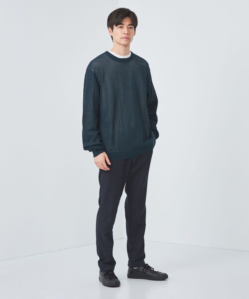 green label relaxing(グリーンレーベルリラクシング)の「ウォッシャブル フラノ ヘリンボーン ナロー ユーティリティパンツ イージーパンツ -ストレッチ-(その他パンツ・メンズ・ダークグレー/モカ/ネイビー/グレー・S/M/L/XL)」の11枚目の写真