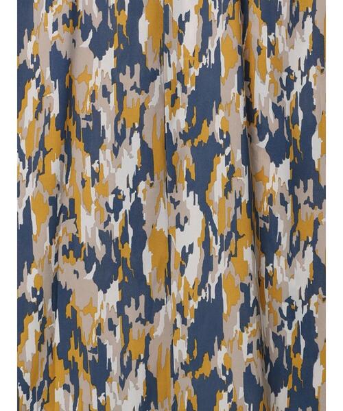 Samansa Mos2 blue（サマンサモスモスブルー）の「楊柳プリントタックキャミワンピース（ワンピース・レディース・ベージュ/ブラック/ネイビー・F）」の5枚目の写真