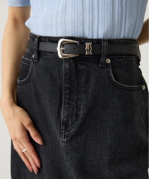 crie conforto（クリーコンフォルト）の「ウエスタンバックルベルト（ベルト・レディース・ブラック/ブラウン・FREE）」の2枚目の写真