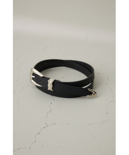 crie conforto（クリーコンフォルト）の「ウエスタンバックルベルト（ベルト・レディース・ブラック/ブラウン・FREE）」の6枚目の写真