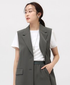 セール】【凹凸素材/セットアップ可】クレープダブル テーラード