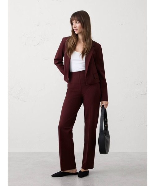 BANANA REPUBLIC FACTORY STORE(バナナリパブリック ファクトリーストア)の「BANANA REPUBLIC FACTORY STORE ポンチ ストレートパンツ(その他パンツ・レディース・グリーン/ブラック/ネイビー/ワイン・S/M/L/XS)」の17枚目の写真