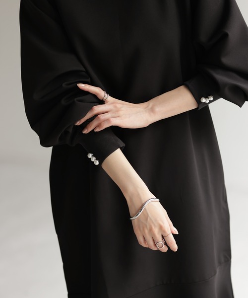 HUG.U（ハグユー）の「パールワンピース（ワンピース・レディース・モカ/ブラック/カーキ/アイボリー・FREE）」の17枚目の写真