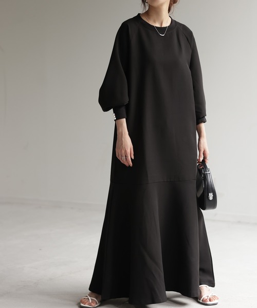 HUG.U（ハグユー）の「パールワンピース（ワンピース・レディース・モカ/ブラック/カーキ/アイボリー・FREE）」の19枚目の写真