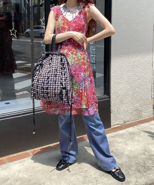 Casselini（キャセリーニ）の「Casselini(キャセリーニ)リボンナップサック（バックパック/リュック・レディース・ブラック/イエロー・FREE）」の9枚目の写真