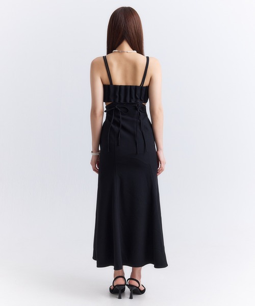 EIMY ISTOIRE（エイミーイストワール）の「ストリングデザインキャミワンピース（ワンピース・レディース・ホワイト/ブラック/グレー・S/M）」の14枚目の写真