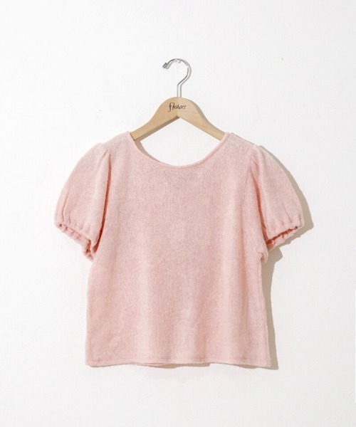 flower(フラワー)の「リボンパフトップ(Tシャツ/カットソー・レディース・ピンク/グレー・FREE)」の18枚目の写真