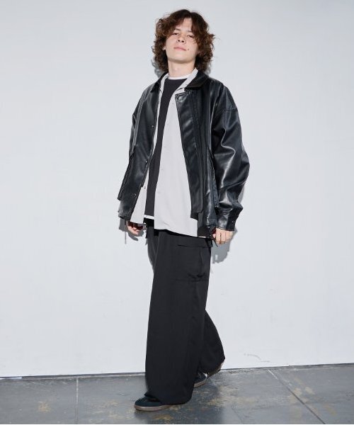 GLAZOS（グラソス）の「【大人向けサイズあり】【セットアップ対応】トロトロ・オープンカラーシャツ（シャツ/ブラウス・キッズ・ブラック/ライトグレー・S/M/L/LL）」の12枚目の写真