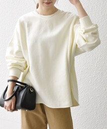 SHIPS any:〈洗濯機可能〉USAコットン 裏起毛 ドロップ ビッグ プルオーバー