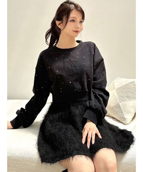 RESEXXY（リゼクシー）の「シャギーミニスカート（スカート・レディース・アイボリー/ブラック/ラベンダー・FREE）」の10枚目の写真