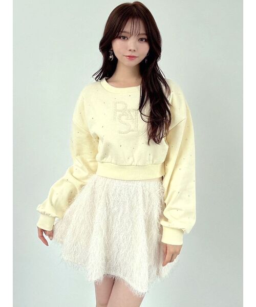 RESEXXY（リゼクシー）の「シャギーミニスカート（スカート・レディース・アイボリー/ブラック/ラベンダー・FREE）」の14枚目の写真