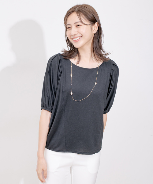 Jayro（ジャイロ）の「タックスリーブパフプルオーバー（Tシャツ/カットソー・レディース・ホワイト系その他/ピンク/パープル/ブラック・M）」の12枚目の写真