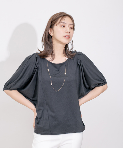 Jayro（ジャイロ）の「タックスリーブパフプルオーバー（Tシャツ/カットソー・レディース・ホワイト系その他/ピンク/パープル/ブラック・M）」の13枚目の写真