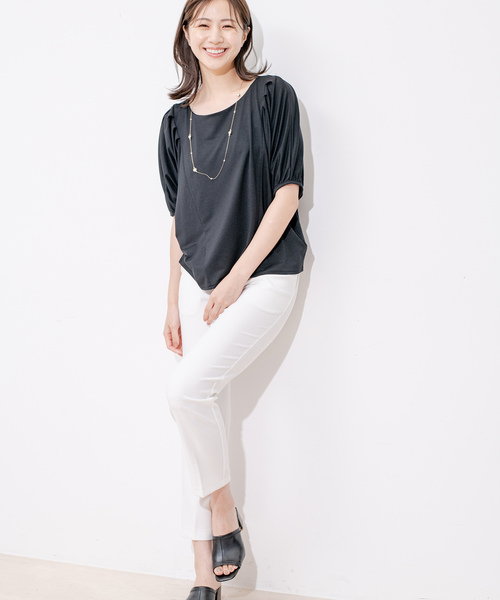 Jayro（ジャイロ）の「タックスリーブパフプルオーバー（Tシャツ/カットソー・レディース・ホワイト系その他/ピンク/パープル/ブラック・M）」の17枚目の写真