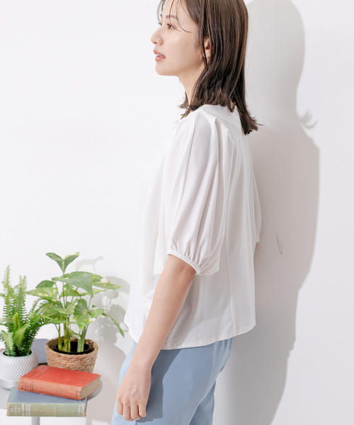 Jayro（ジャイロ）の「タックスリーブパフプルオーバー（Tシャツ/カットソー・レディース・ホワイト系その他/ピンク/パープル/ブラック・M）」の20枚目の写真