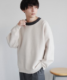 RAGEBLUE | Reversible high gauge crew neck chenille knit/リバーシブル/ハイゲージクルーネックモールニット(ニット/セーター)