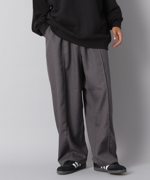 NUMERALS（ヌメラルズ）の「【NUMERALS】ワイドスラックス（スラックス・メンズ・チャコール/ブラック・MEDIUM/LARGE）」の2枚目の写真