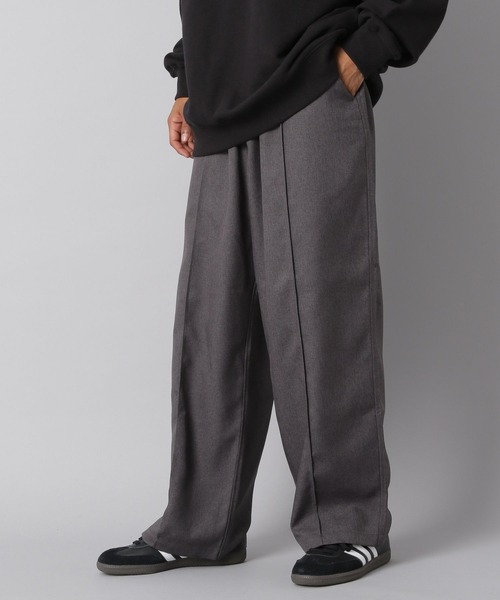 NUMERALS（ヌメラルズ）の「【NUMERALS】ワイドスラックス（スラックス・メンズ・チャコール/ブラック・MEDIUM/LARGE）」の5枚目の写真