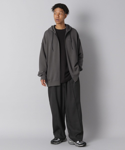 NUMERALS（ヌメラルズ）の「【NUMERALS】ワイドスラックス（スラックス・メンズ・チャコール/ブラック・MEDIUM/LARGE）」の6枚目の写真