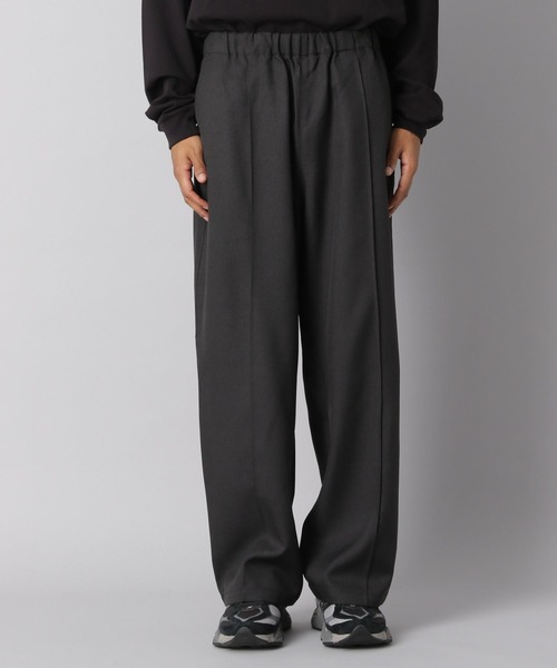 NUMERALS（ヌメラルズ）の「【NUMERALS】ワイドスラックス（スラックス・メンズ・チャコール/ブラック・MEDIUM/LARGE）」の9枚目の写真
