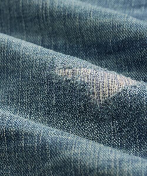 RRL（ダブル アール エル）の「スリム ブーツ サットン リペアード セルビッジ ジーンズ（デニムパンツ・メンズ・ブルー・28/30/29/30/30/30/30/32/31/30/31/32/32/30/32/32/33/32/34/32/36/32/38/32/40/32）」の4枚目の写真
