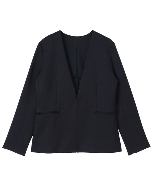 SHE Tokyo シートーキョー ノーカラー ジャケット ブラック セール