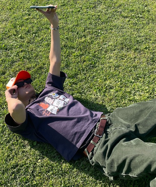 favclo.（ファブクロ）の「assorted prints T-shirt / アソートプリントTシャツ（Tシャツ/カットソー・メンズ・グレー・FREE）」の5枚目の写真