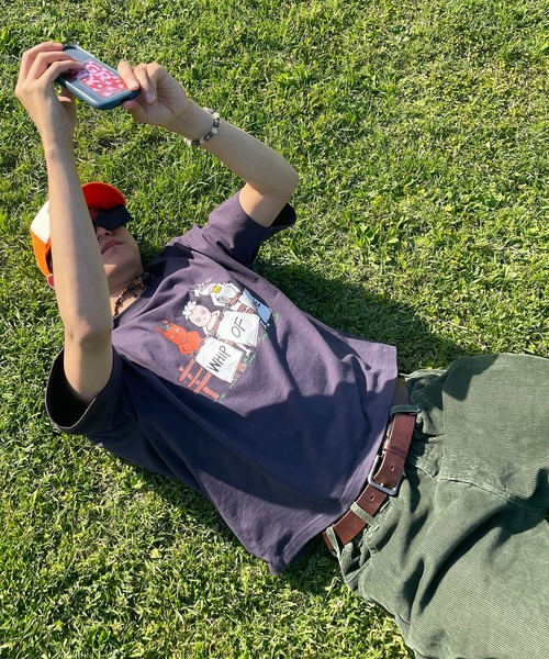 favclo.（ファブクロ）の「assorted prints T-shirt / アソートプリントTシャツ（Tシャツ/カットソー・メンズ・グレー・FREE）」の6枚目の写真
