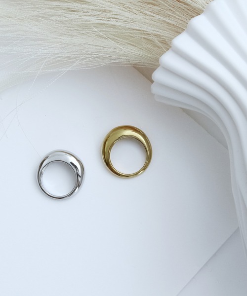 for/c(フォーシー)の「ぷっくりふくれリング【サージカルステンレス】(リング・レディース・シルバー/ゴールド・13号/11号)」の9枚目の写真