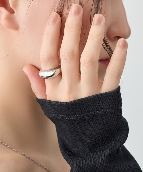 for/c(フォーシー)の「ぷっくりふくれリング【サージカルステンレス】(リング・レディース・シルバー/ゴールド・13号/11号)」の4枚目の写真