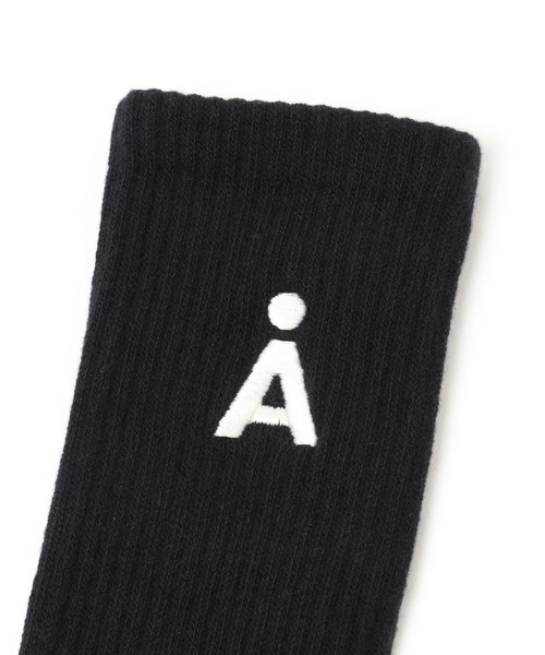 ALAND(エーランド)の「【UNISEX】ALAND/AロゴSOX(ソックス/靴下・レディース・ブラック/ホワイト・SMALL/LARGE)」の6枚目の写真