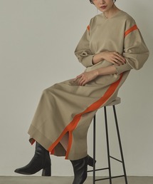 前後2WAY スウェットライクワンピース