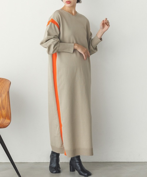 hunch（ハンチ）の「前後2WAY スウェットライクワンピース（ワンピース・レディース・ベージュ系その他/グレー系その他/チャコールグレー×ブラック・FREE）」の16枚目の写真