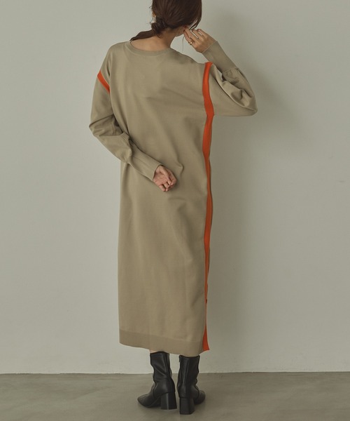 hunch（ハンチ）の「前後2WAY スウェットライクワンピース（ワンピース・レディース・ベージュ系その他/グレー系その他/チャコールグレー×ブラック・FREE）」の9枚目の写真