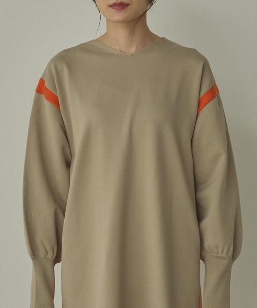 hunch（ハンチ）の「前後2WAY スウェットライクワンピース（ワンピース・レディース・ベージュ系その他/グレー系その他/チャコールグレー×ブラック・FREE）」の10枚目の写真