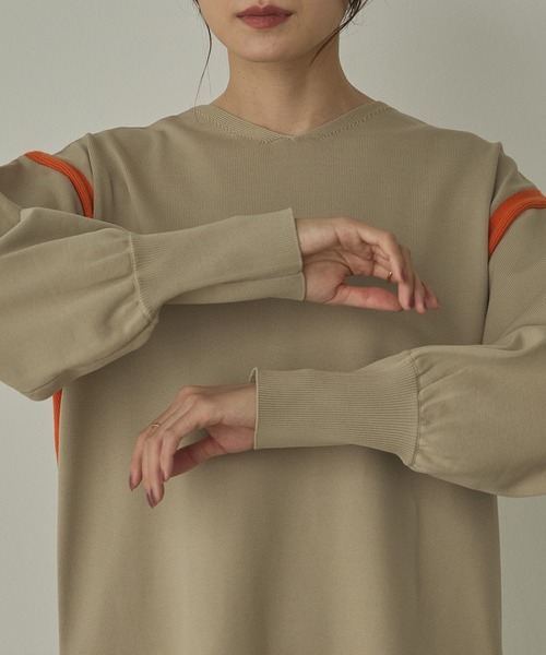 hunch（ハンチ）の「前後2WAY スウェットライクワンピース（ワンピース・レディース・ベージュ系その他/グレー系その他/チャコールグレー×ブラック・FREE）」の11枚目の写真