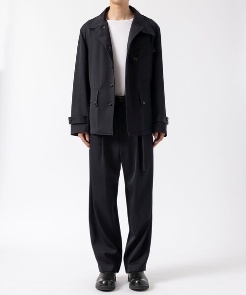 UJOH HOMME / ウジョーオム】Tape-Belt 1 Tuck Pants