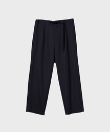 【UJOH HOMME / ウジョーオム】Tape-Belt 1 Tuck Pants