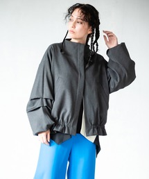 タックスリーブギャザーブルゾン
