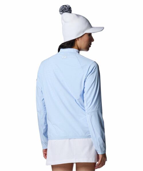 UNDER ARMOUR（アンダーアーマー）の「UAドライブ ウインド クルーネック プルオーバー ジャケット（ゴルフ/レディース）（Tシャツ/カットソー・レディース・ブルー系・L/M/S）」の2枚目の写真