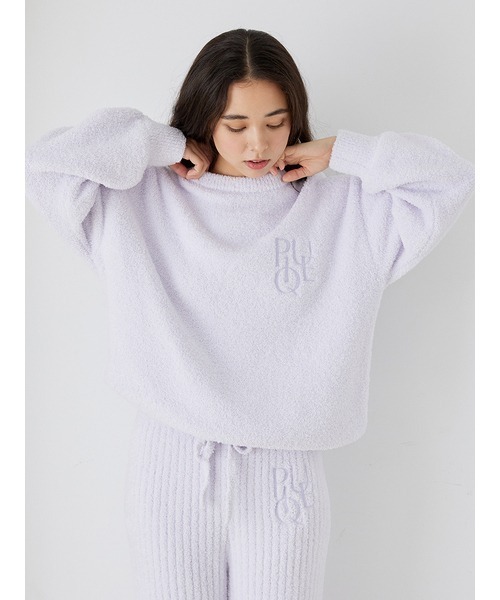 ジェラートピケ　カラフルパウダープルオーバー&ロングパンツセット　ピンク WOMEN】カラフルパウダープルオーバー＆ロングパンツセット