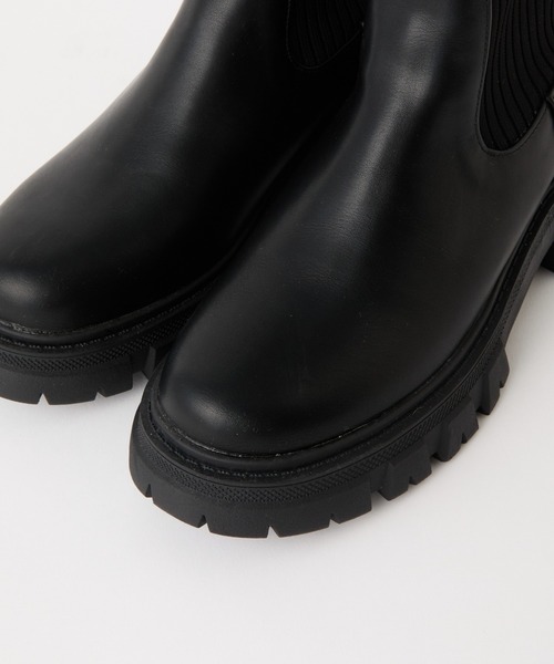 COLONY 2139（コロニートゥーワンスリーナイン）の「ニットミドルブーツ（ブーツ・レディース・ブラック/アイボリー・LARGE/MEDIUM）」の9枚目の写真