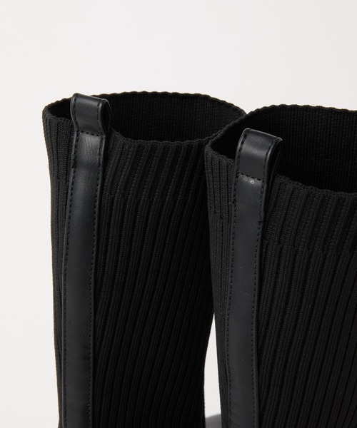 COLONY 2139（コロニートゥーワンスリーナイン）の「ニットミドルブーツ（ブーツ・レディース・ブラック/アイボリー・LARGE/MEDIUM）」の11枚目の写真