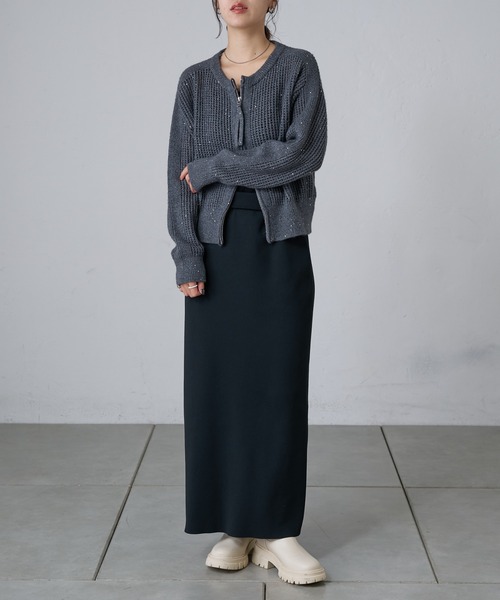 COLONY 2139（コロニートゥーワンスリーナイン）の「ニットミドルブーツ（ブーツ・レディース・ブラック/アイボリー・LARGE/MEDIUM）」の20枚目の写真