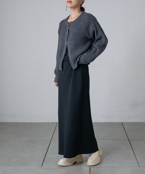 COLONY 2139（コロニートゥーワンスリーナイン）の「ニットミドルブーツ（ブーツ・レディース・ブラック/アイボリー・LARGE/MEDIUM）」の22枚目の写真