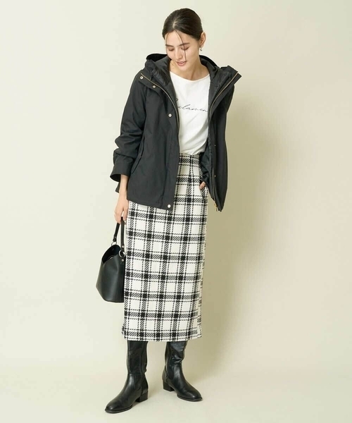a.v.v(アーヴェヴェ)の「バックストレッチロングブーツ(ブーツ・レディース・ブラック/ブラウン・23.5/24.5)」の11枚目の写真