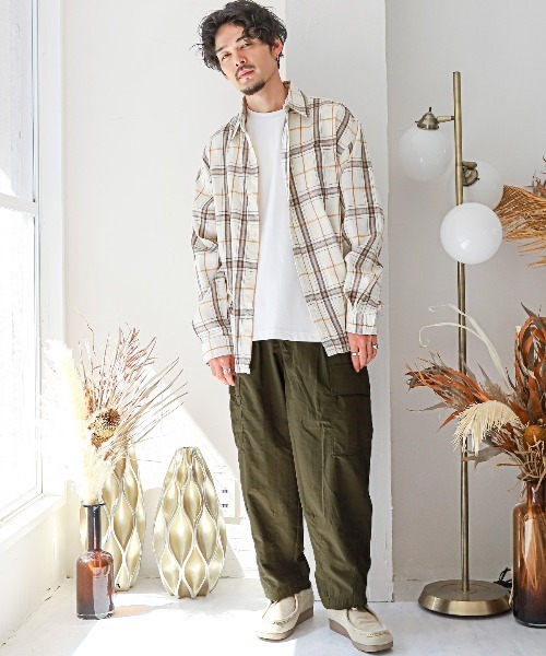 LUXSTYLE（ラグスタイル）の「ナイロンウォッシャーバルーンカーゴパンツ（カーゴパンツ・メンズ・グレー/カーキ/ブラック・M/L）」の8枚目の写真