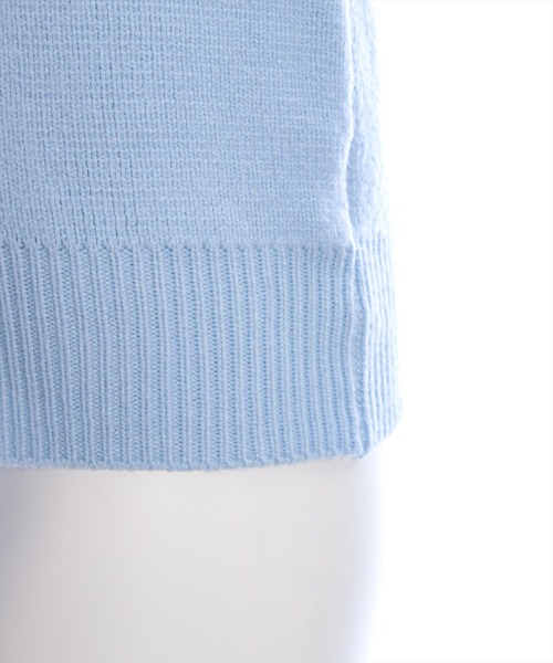 clear（クリア）の「ダブルジップオフショルリボン付きニットトップス [肌見せ スタイルアップ]≪再入荷≫（ニット/セーター・レディース・サックスブルー/アイボリー/グレー/ブラック・F）」の19枚目の写真